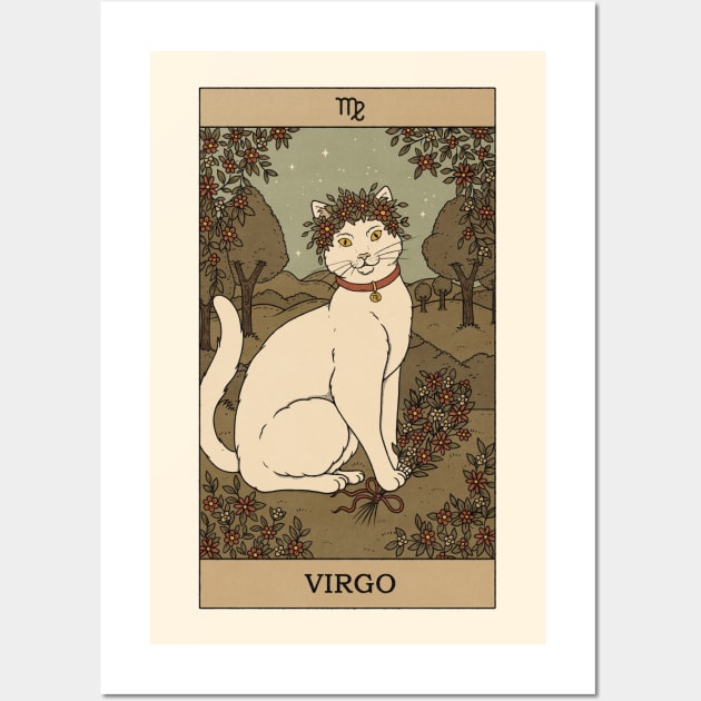 Virgo Cat Wall Art by thiagocorrea